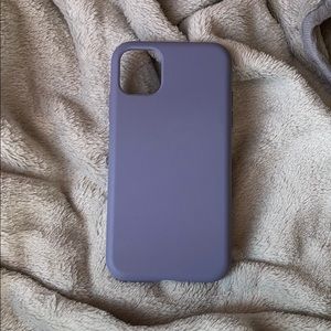 Purple silicon iPhone 11 case